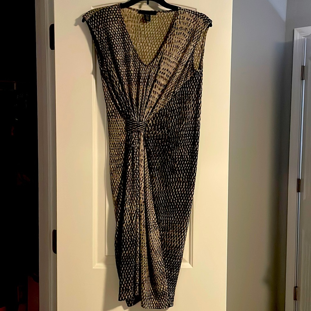 Kenneth Cole Small Snakeskin Grey bodycon dress